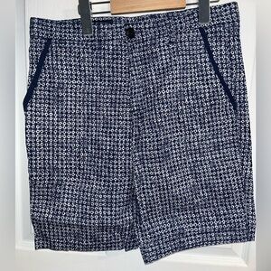 Armani Exhange Men's Blue Patterned Shorts 31